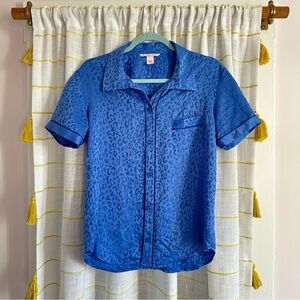 Victoria's Secret Blue Satin Sleep Shirt